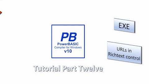 PowerBasic Windows Compiler tutorial Part 12 - Hyperlink in a rich text control