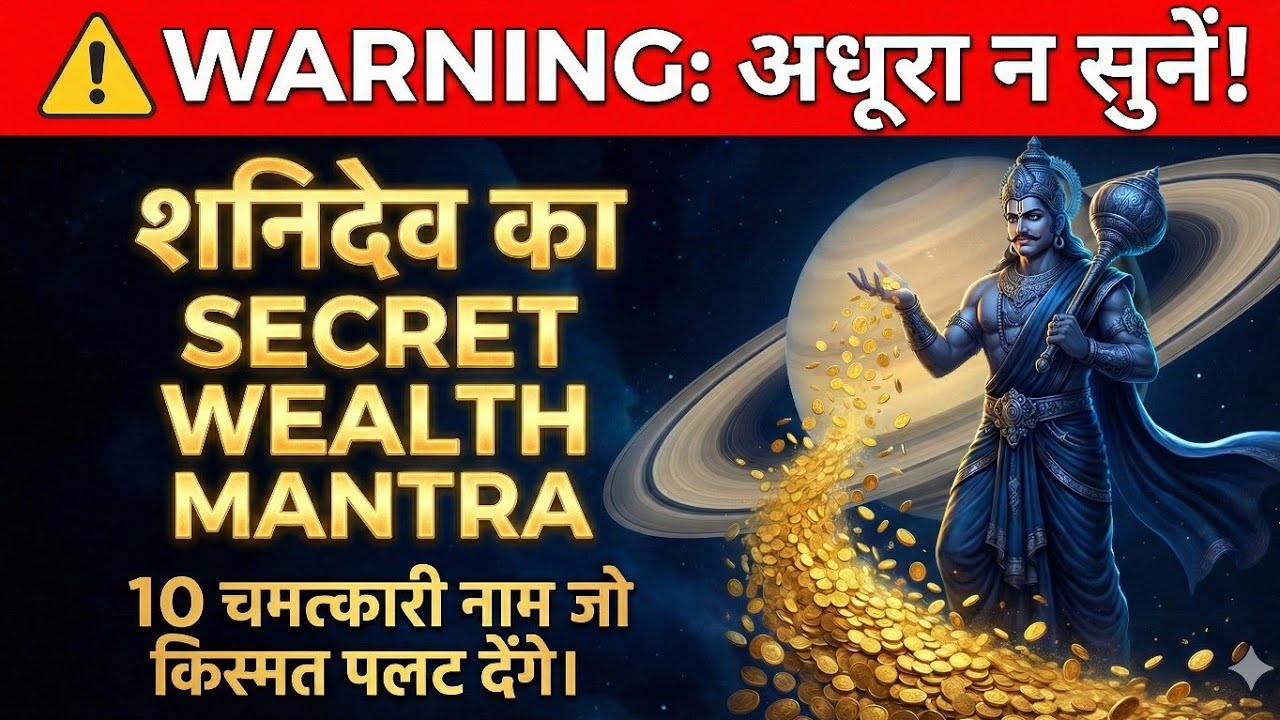 Most Powerful Mantra for Money & Wealth | Shani Dev 10 Names (Abundance & Prosperity)