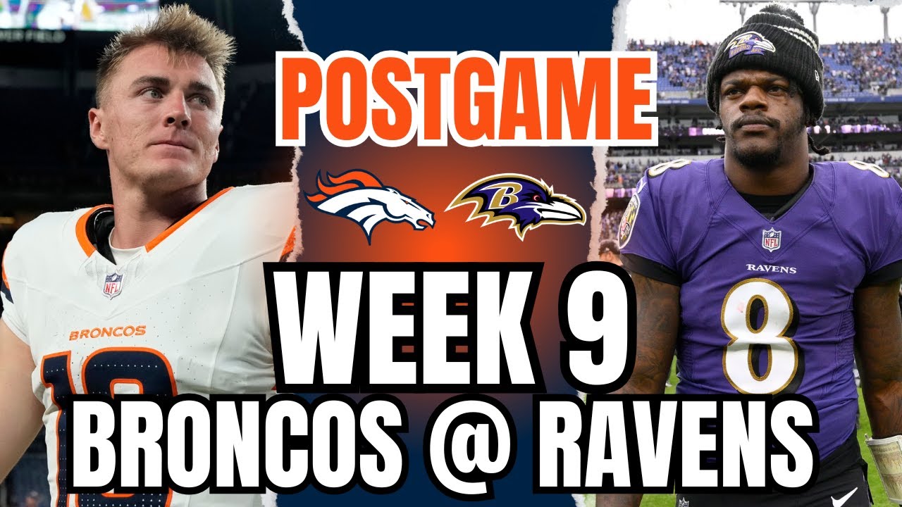 Denver Broncos DEMOLISHED by Baltimore Ravens 41-10 NFL Week 9 POSTGAME ...
