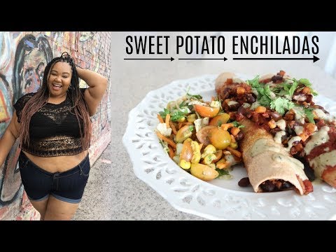 Cook with me! |  Vegan Black Bean Enchiladas!!