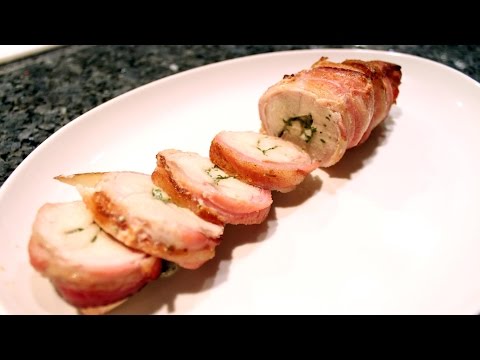 Chicken Roulade with Gorgonzola Cheese and Bacon - OrsaraRecipes