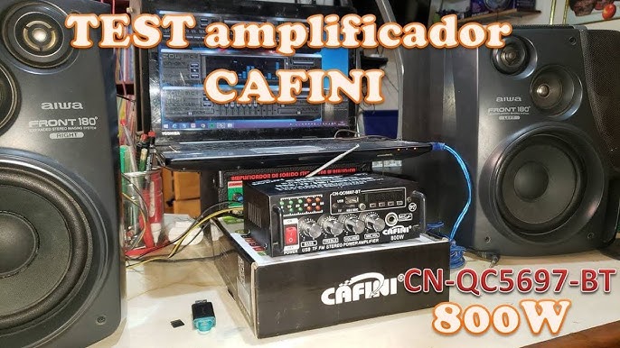 AMPLIFICADOR DE SONIDO 2 CANALES BLUETOOTH USB CAFINI