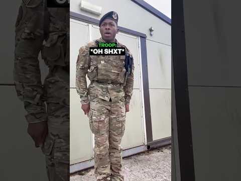 Troop Doesn't Realise Who He's Talking To