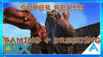 Ark: The Center: TAMING AND BREEDING SUPER REXES - Using tools on Dinos: S02E15