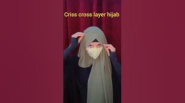 criss cross layer hijab tutorial