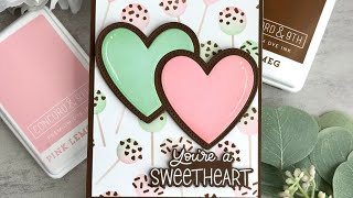 Quick and Easy Stenciled Valentines Day Card