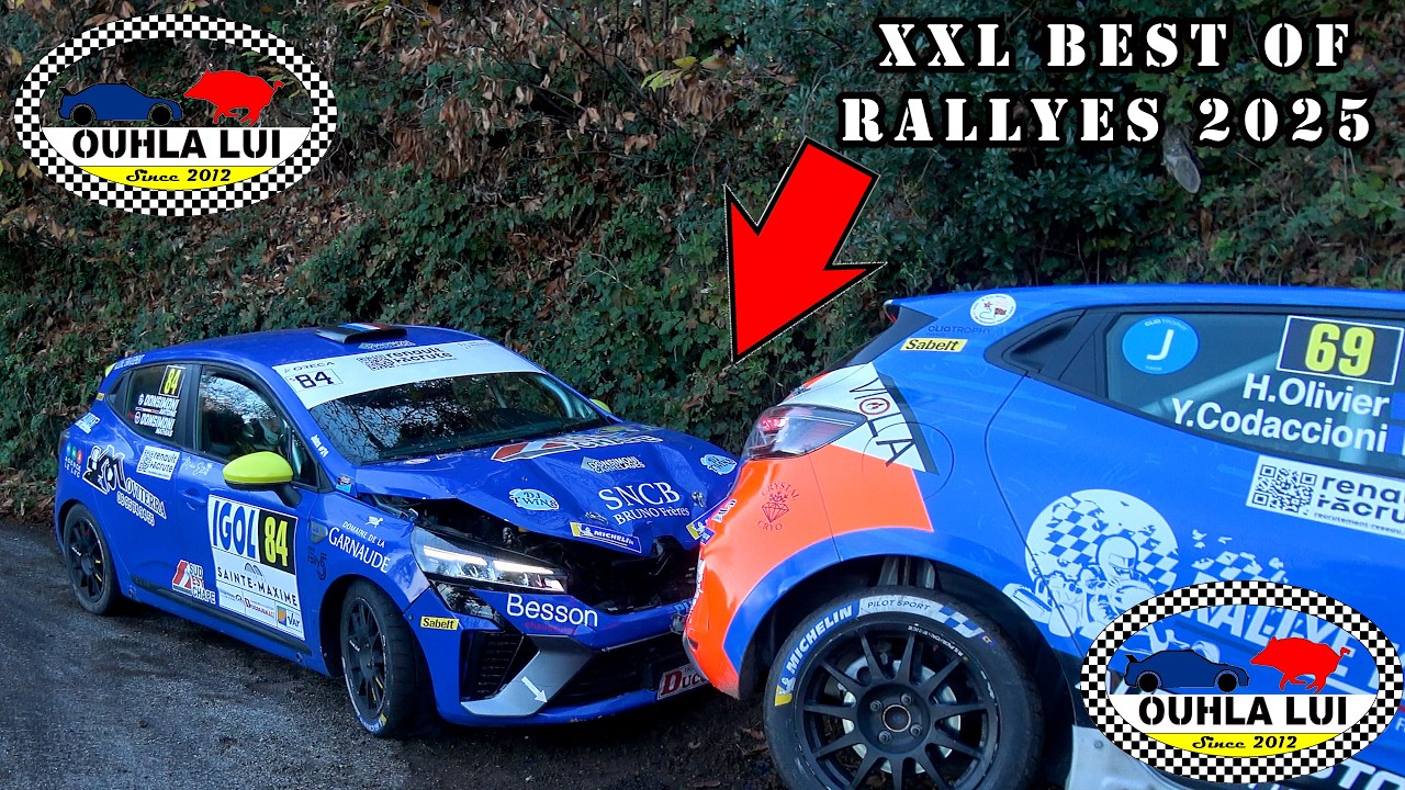 XXL Best of Rallyes 2025 Crashs & Mistakes by Ouhla Lui