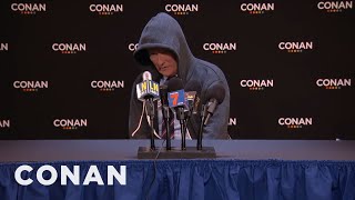 Conan's Post-Joke Press Conference  - CONAN on TBS