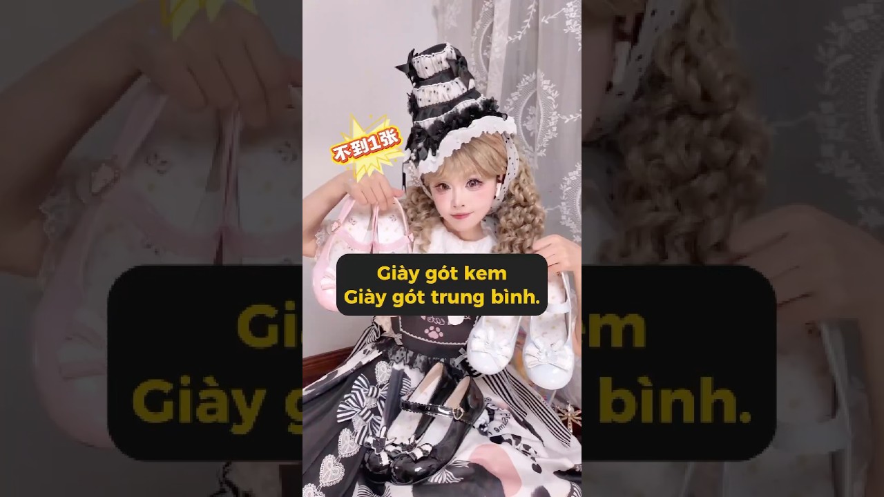 Giày gót thấp hình kem, chưa tới một đôi！  #meowcosplay #shorts
