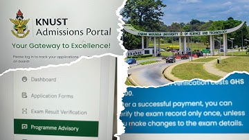 Do this On Your KNUST admission portal!