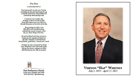Vernon "Hap" Whitney (1934-2022) | Celebration of ...
