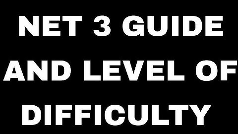 NUST NET 3 SHORT GUIDE. NET 3 INTRODUCTION AND GUIDE.