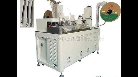 Máy Cắt Tuốt Dập Cos Và Chèn Ống Co Nhiệt Hai Đầu Tự Động