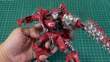 Transformers The Last Knight Voyager Class Scorn (Robot mode to Spinosaurus mode)