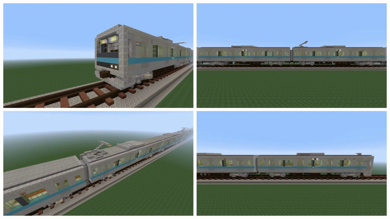 マイクラ マインクラフト模型】小田原線の車両 (Sサイズ) - YouTube