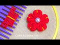 Amazing Trick with Hair Comb - Easy Woolen Flower Making Ideas - Hand Embroidery Hack