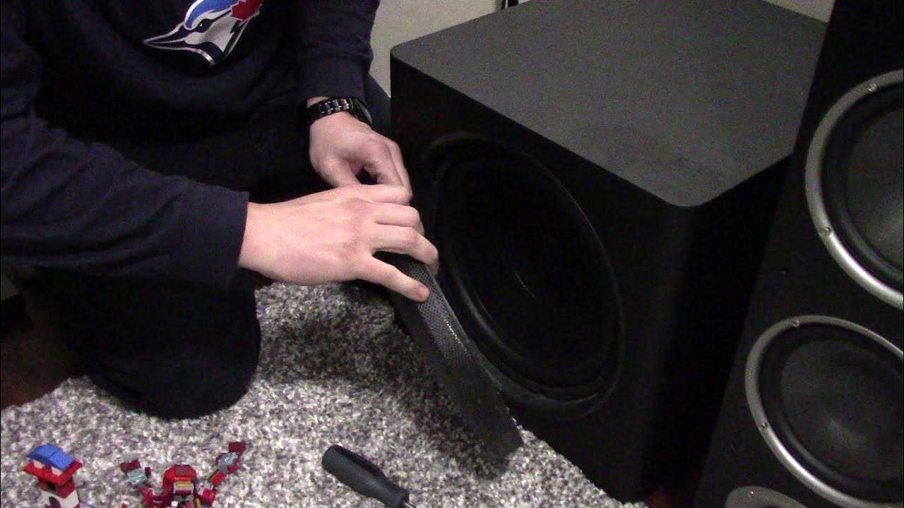 How To Remove The Speaker Grill On A PSW125 Polk Audio Subwoofer YouTube