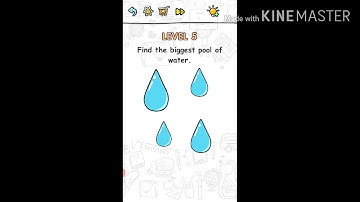 Brain challenge puzzle - Level - 5  - (Find the biggest pool of the water )