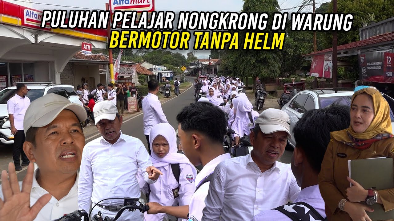 PULUHAN PELAJAR NONGKRONG MER0K0K DI WARUNG - BERMOTOR TANPA HELM | INI TINDAKAN KDM