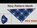 Very Easy New Style Pattern Mask 2021 /Fast and Easy Face Mask Sewing Tutorial/DIY Breathable Mask