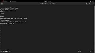 RHEL 9.2 - Text Editor(vim)