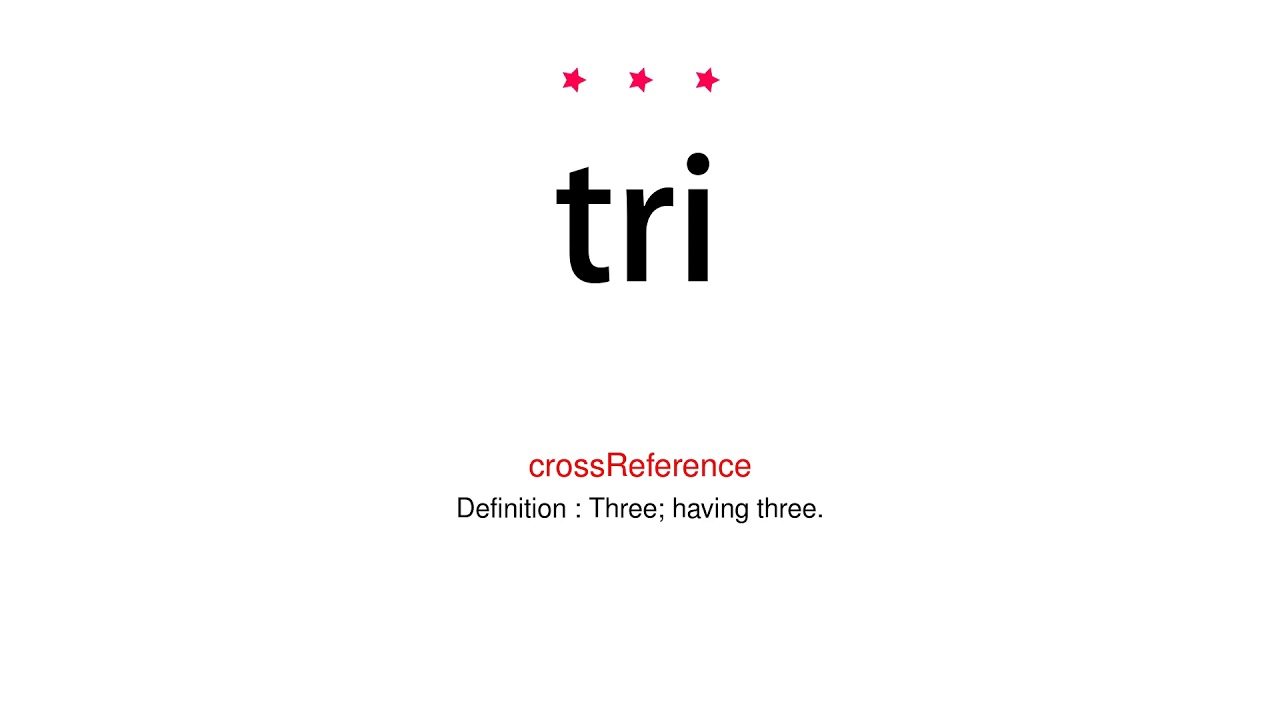 How to pronounce tri - Vocab Today - YouTube