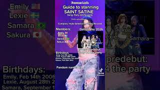 Guide to stanning Saint Satine! #fypシ #saintsatine #hybe #saint_satine1Glazer