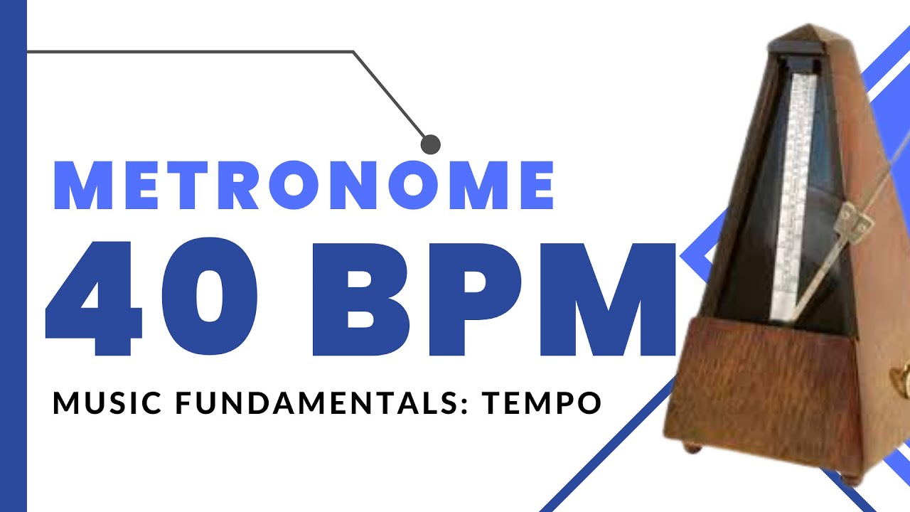 METRONOME 40 BPM (BEATS PER MINUTE) teachersdeskph YouTube