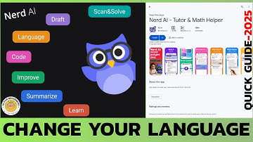 How to Switch Language on Nerd AI? Change Nerd AI App Language in Seconds