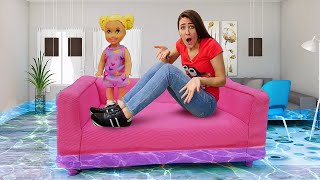 ¡Una inundación en casa de Barbie! Vídeos de Barbie en español. Vídeos para niñas en español