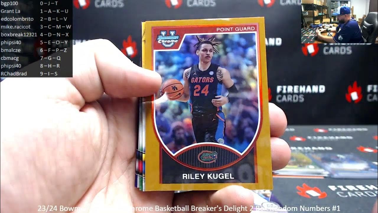 1/19/2024 23/24 Bowman University Chrome Basketball Breaker's Delight 2