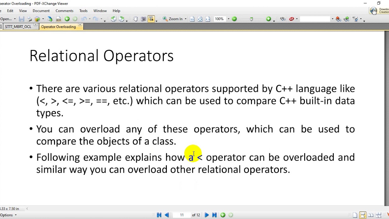 Operator Overloading, PDF