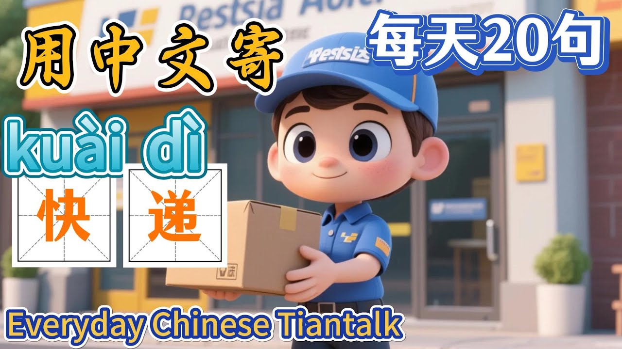 【每天20句中文】🎧用中文寄快递Send express delivery in Chinese| 实用句子|有趣好记| 中文学习 ...
