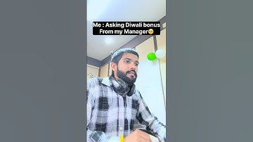 Asking Diwali Bonus For My Manager ! #corporatelife #office #funnyshorts  #pharmawarriors  #comedy