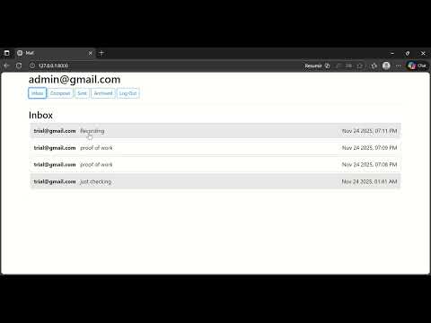 CS50 Web Programming - Mail Project