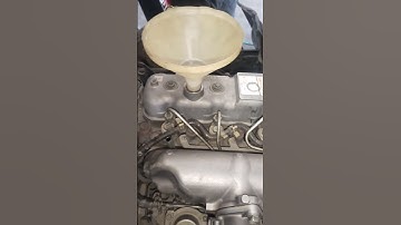 how to inlet engine oil isuzu Nkr truck shot video viral