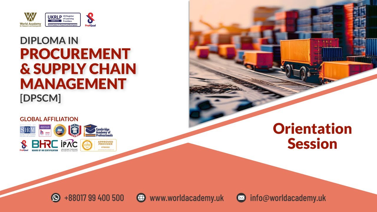 Diploma in Procurement and Supply Chain Management [DPSCM] - YouTube
