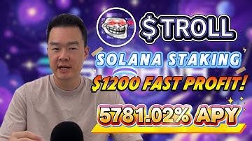 TROLL Coin Stake & Farming TROLL Solana – Achieve 5781.02% APY Crypto Gains