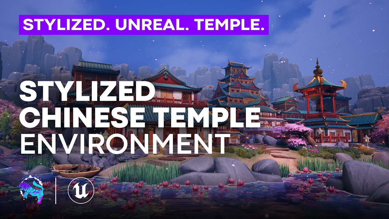 Stylized Chinese Temple Environment | Showcase | Unreal Engine | Game-Ready Assets