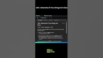 Leetcode 1657. Determine if Two Strings Are Close #shorts #python  #leetcode #leetcodemedium