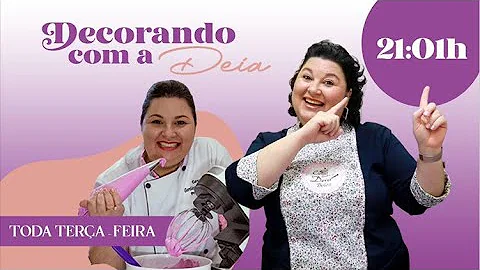 Bora decorar um bolo e tirar dvidas ao vivo