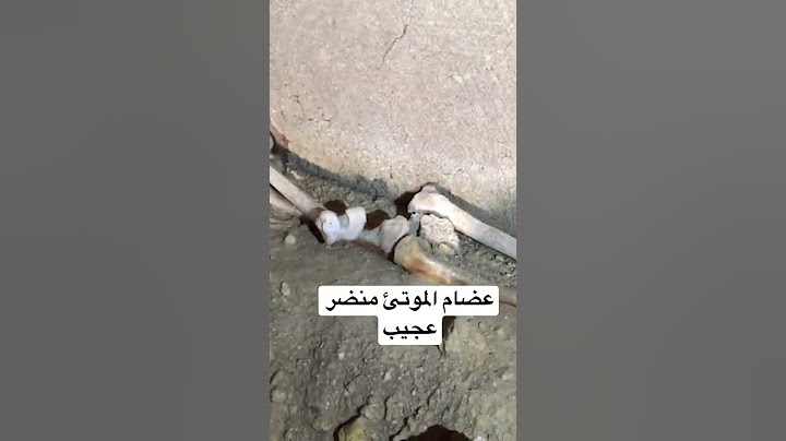 عضام بشر تحت سراديب قديمه