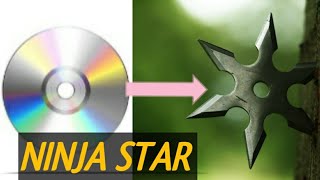 How To Make A CD Ninja Star | CD Ninja Star Tutorial | CD Craft |