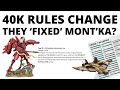 40k rules update  tau montka changed and legends confirmed