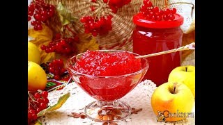Джем из яблок и калины Заготовки на зиму Джем из яблок и калины Заготовки на зиму