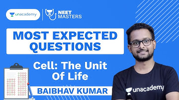Cell: The Unit of Life | Most Expected Questions NEET 2021 | Baibhav Kumar | NEET Masters