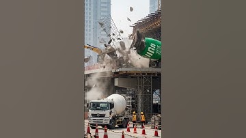 SHOCKING Bridge Collapse: Construction Disaster Caught on Camera 2025 | Viral Engineering Fail