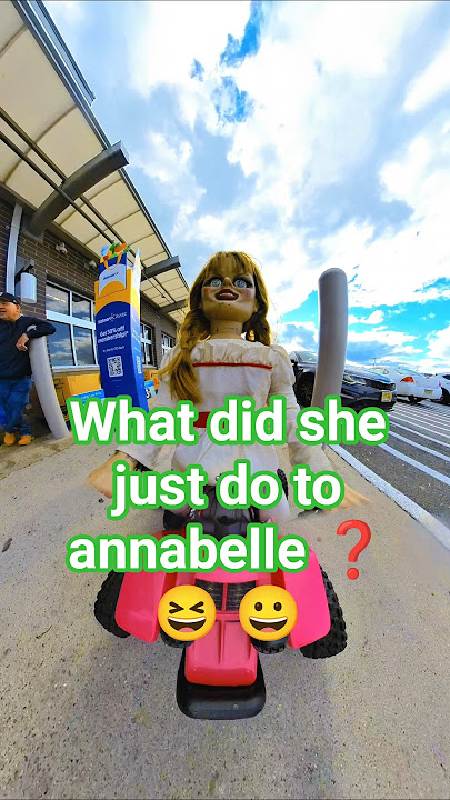 look at what she did to Annabelle #youtubeshorts #halloween #explorepage #funny #prank #Annabelle