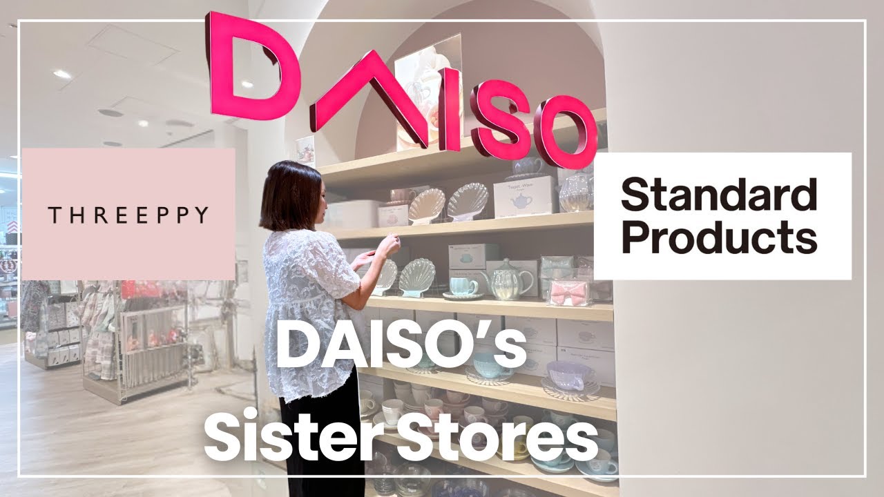 DAISO Japan Shopping 2025+ Sister Stores🌸 THREEPPY & Standard Products | Stylish & Affordable Finds