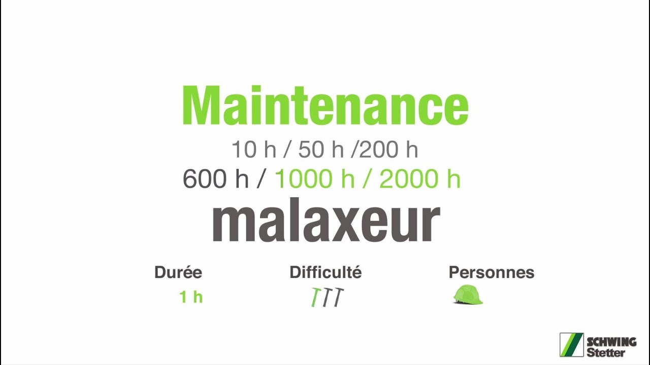 SCHWING-Stetter - Tutoriel 04: Entretient malaxeur 3ème partie